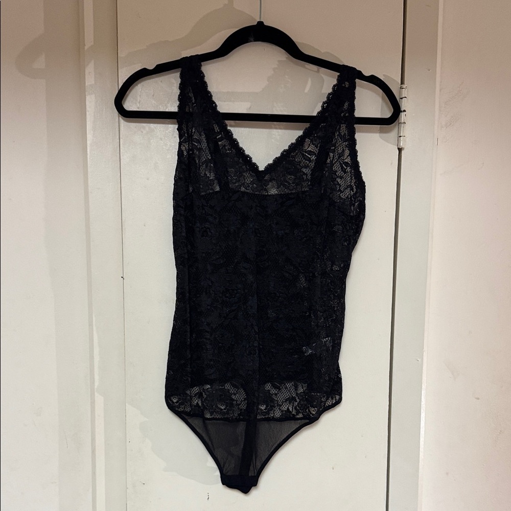 Elegant Black Lace Shapewear Bodysuit